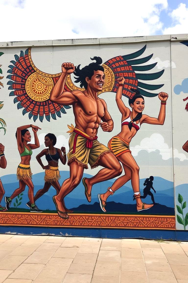 Cultural Athletic Tribute - 24 Gym Murals