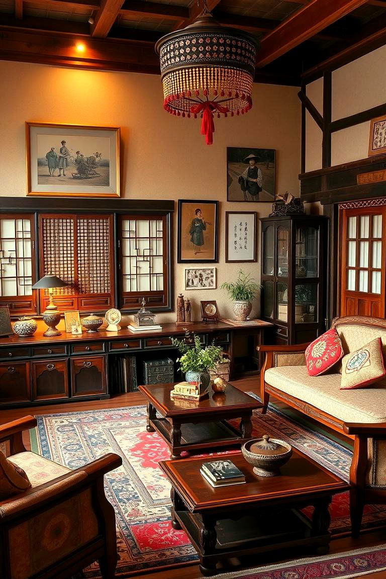 Cultural Heritage Display - 24 Korean Living Room Ideas