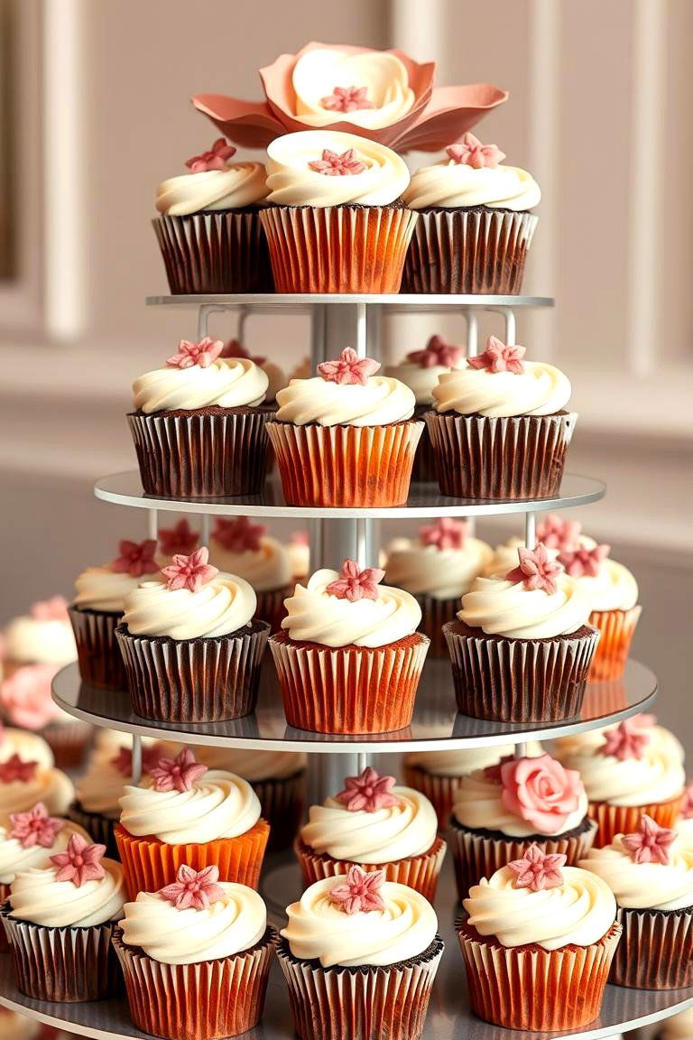 Cupcake Tower Extravaganza - 24 Birthday Decoration Ideas