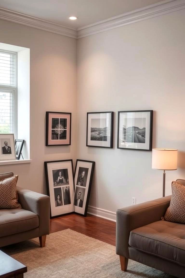 Curate an Art Gallery Corner - 24 Living Room Corner Ideas