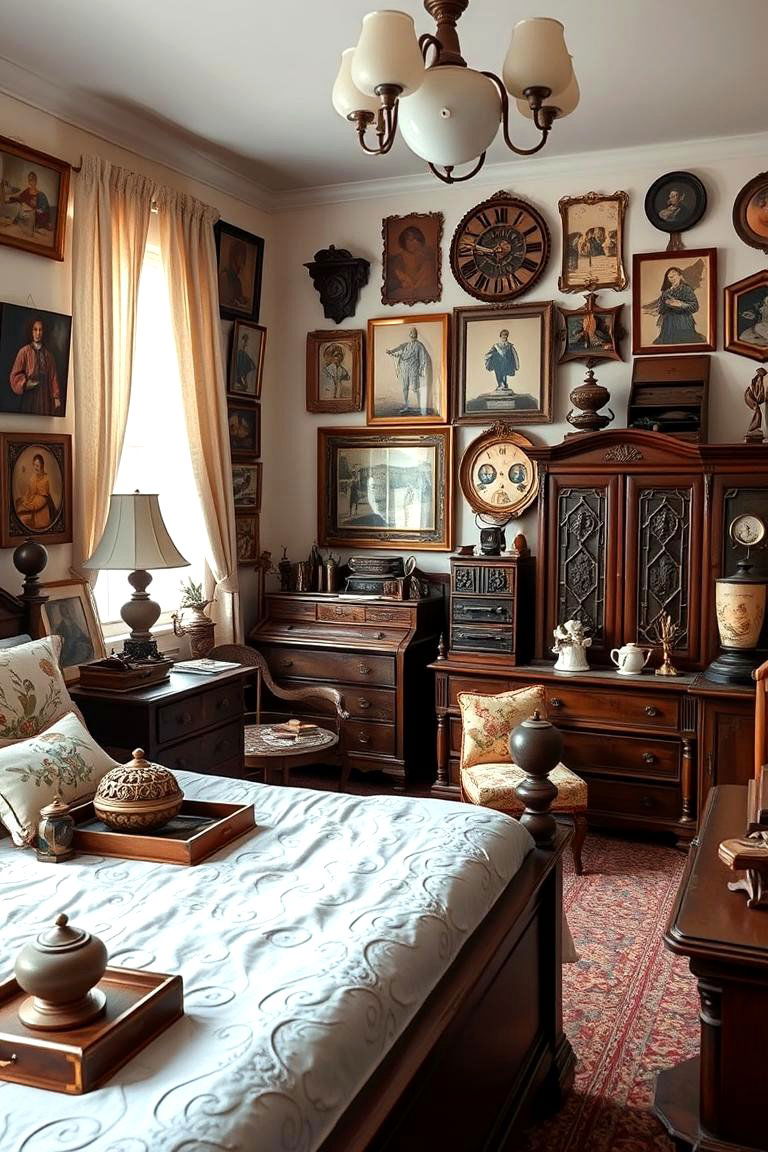 Curated Antique Collections - 24 Vintage Bedroom Ideas