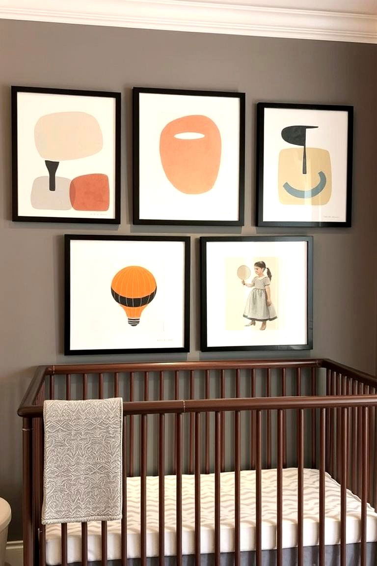 Curated Modern Art Prints - 24 Mid-century Modern Nursery Ideas