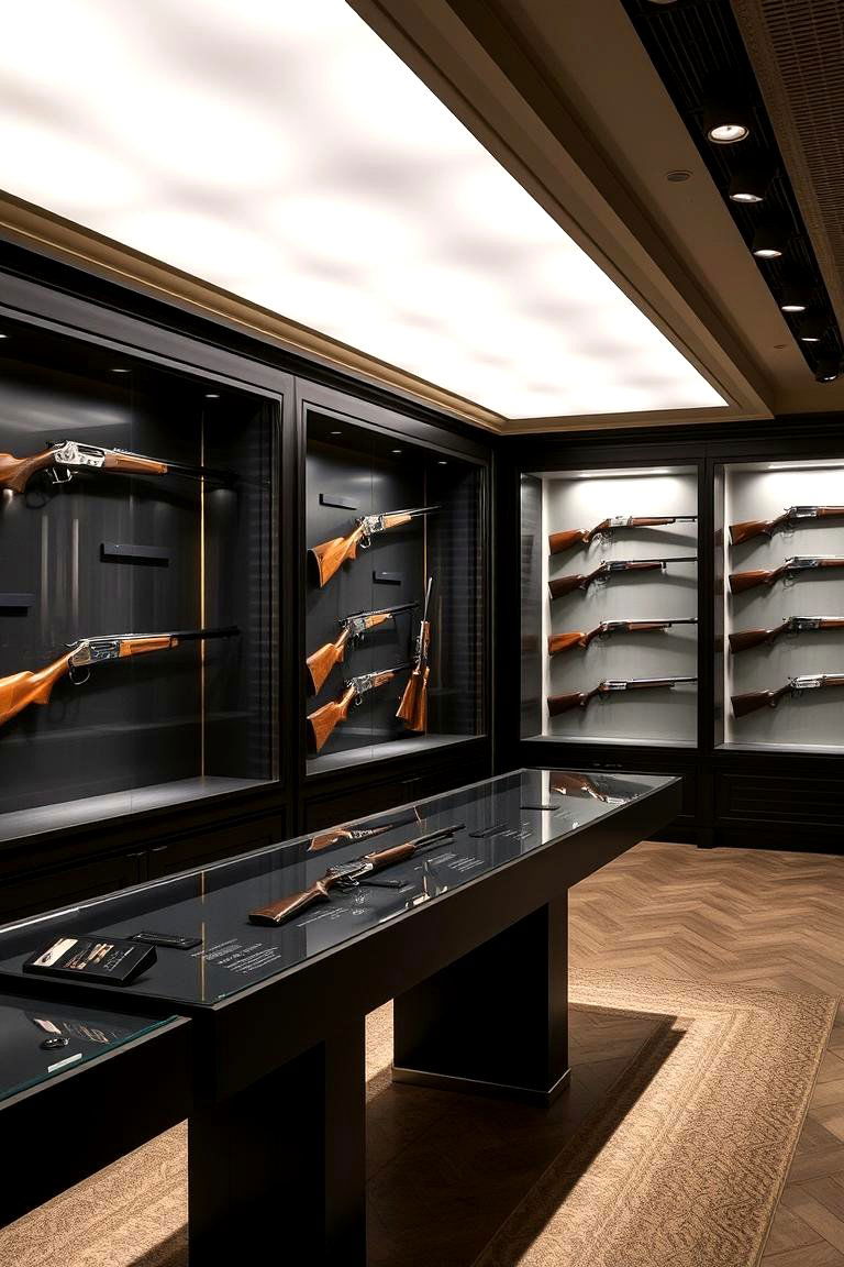 Curated Museum Style Display - 24 Gun Wall Ideas