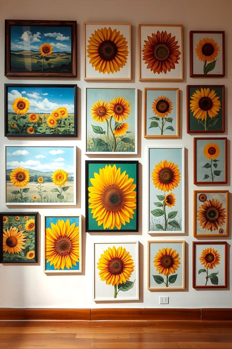Curated Sunflower Artwork Gallery - 24 Sunflower Bedroom Ideas