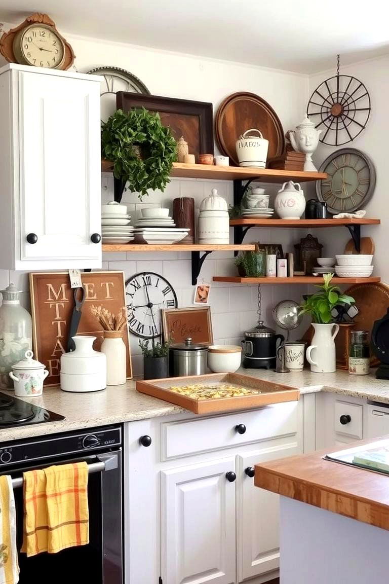 Curated Thrift Finds - 24 Shabby Chic Kitchen Ideas