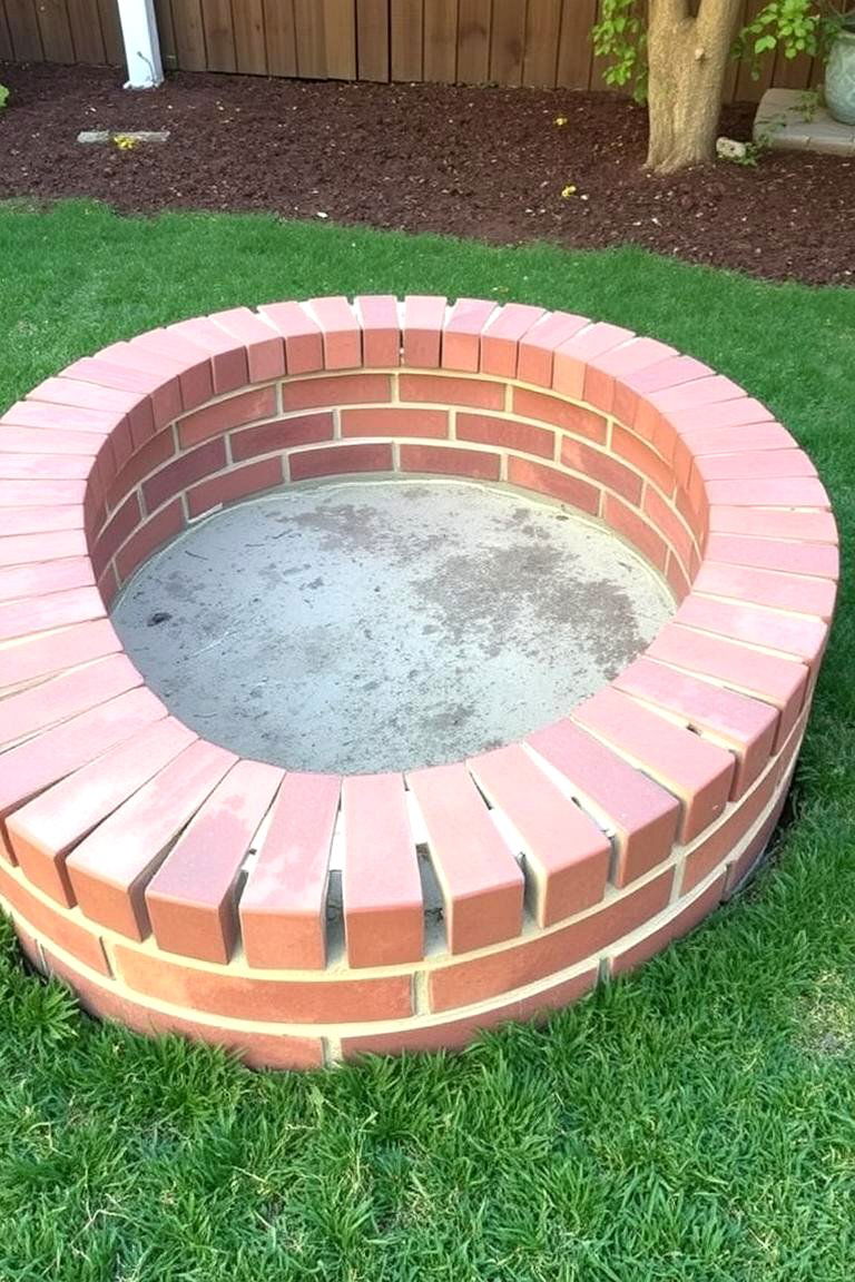 Curved Brick Fire Pit - 24 Brick Fire Pit Ideas