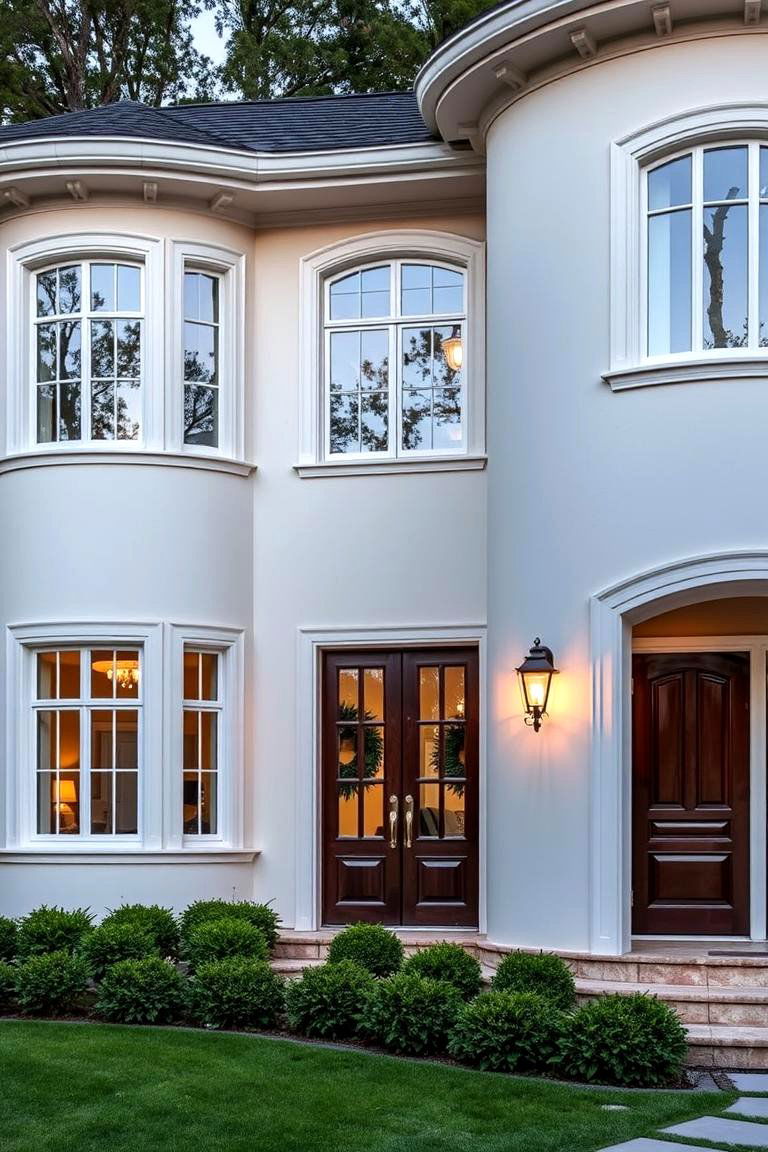 Curved Facades - 27 1980s House Exterior Ideas