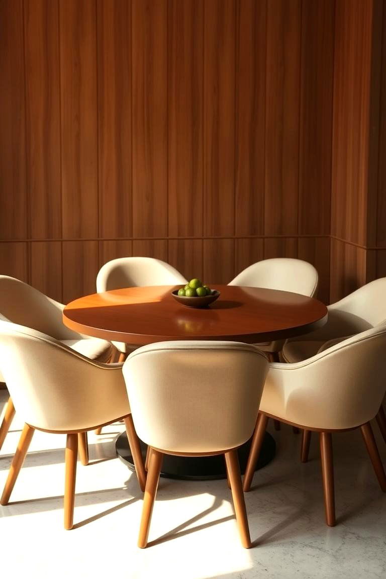 Curved Furniture Pieces for Soft Lines - 24 70s Dining Room Design Ideas