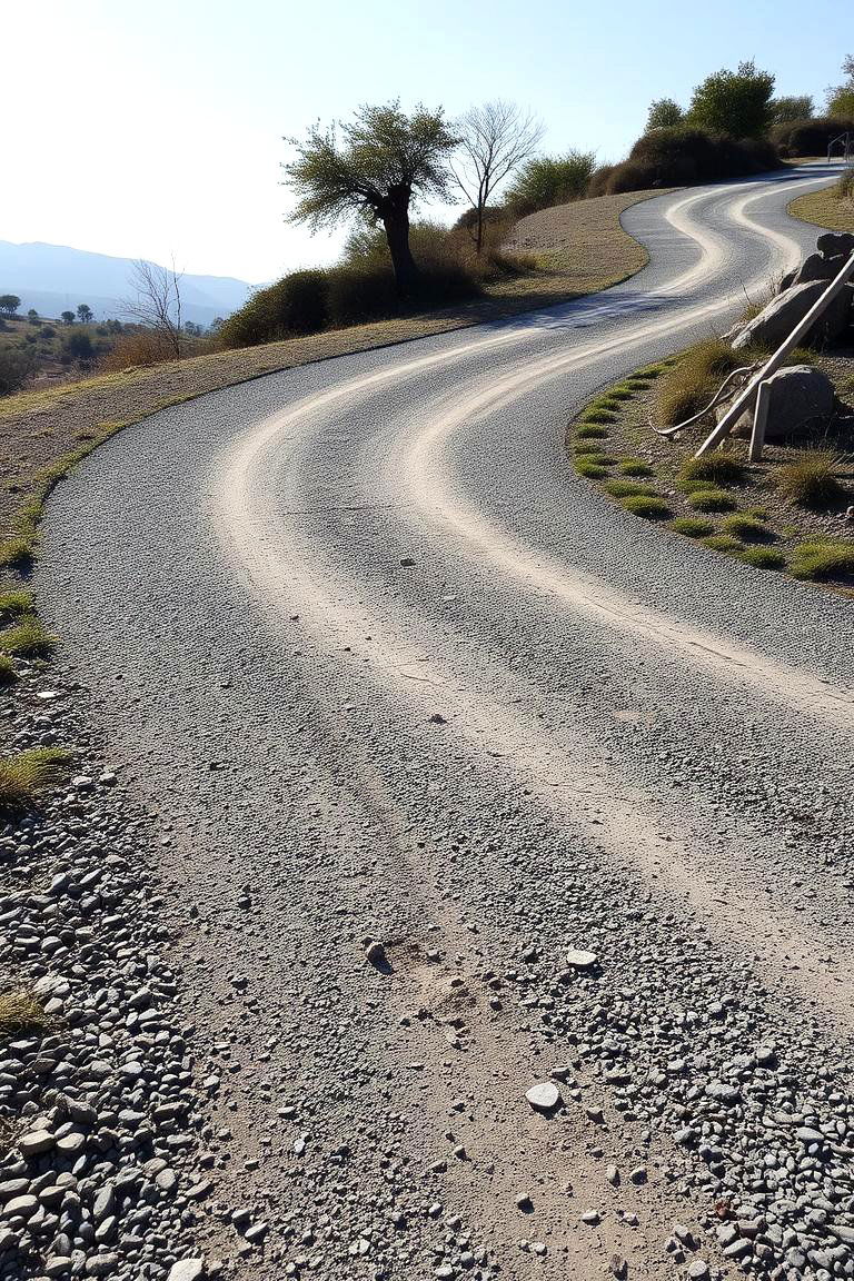 Curved Gravel Driveway - 24 Gravel Driveway Ideas