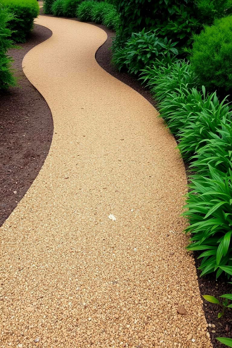 Curved Mulch Pathway - 24 Mulch Pathway Ideas