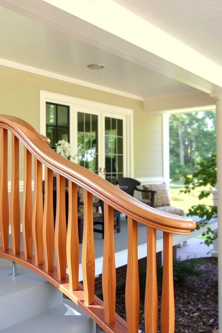 Curved Railings - 24 Porch Railing Ideas
