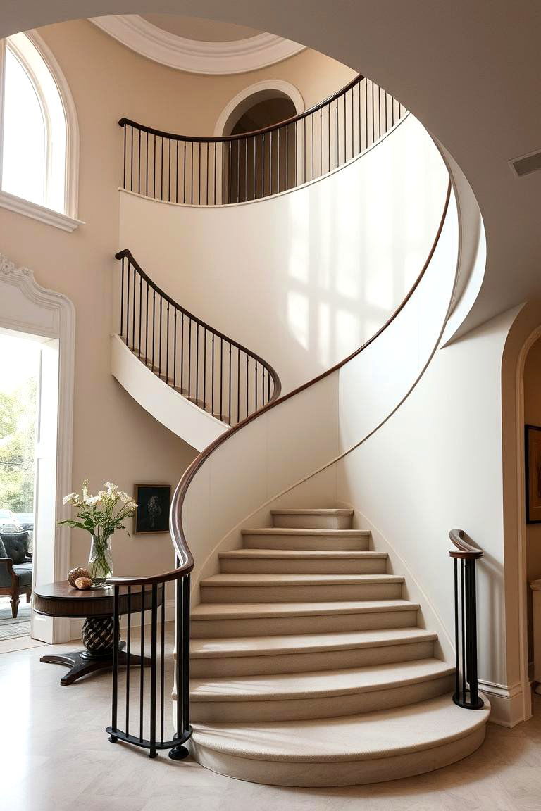 Curved Staircase - 24 Staircase Ideas