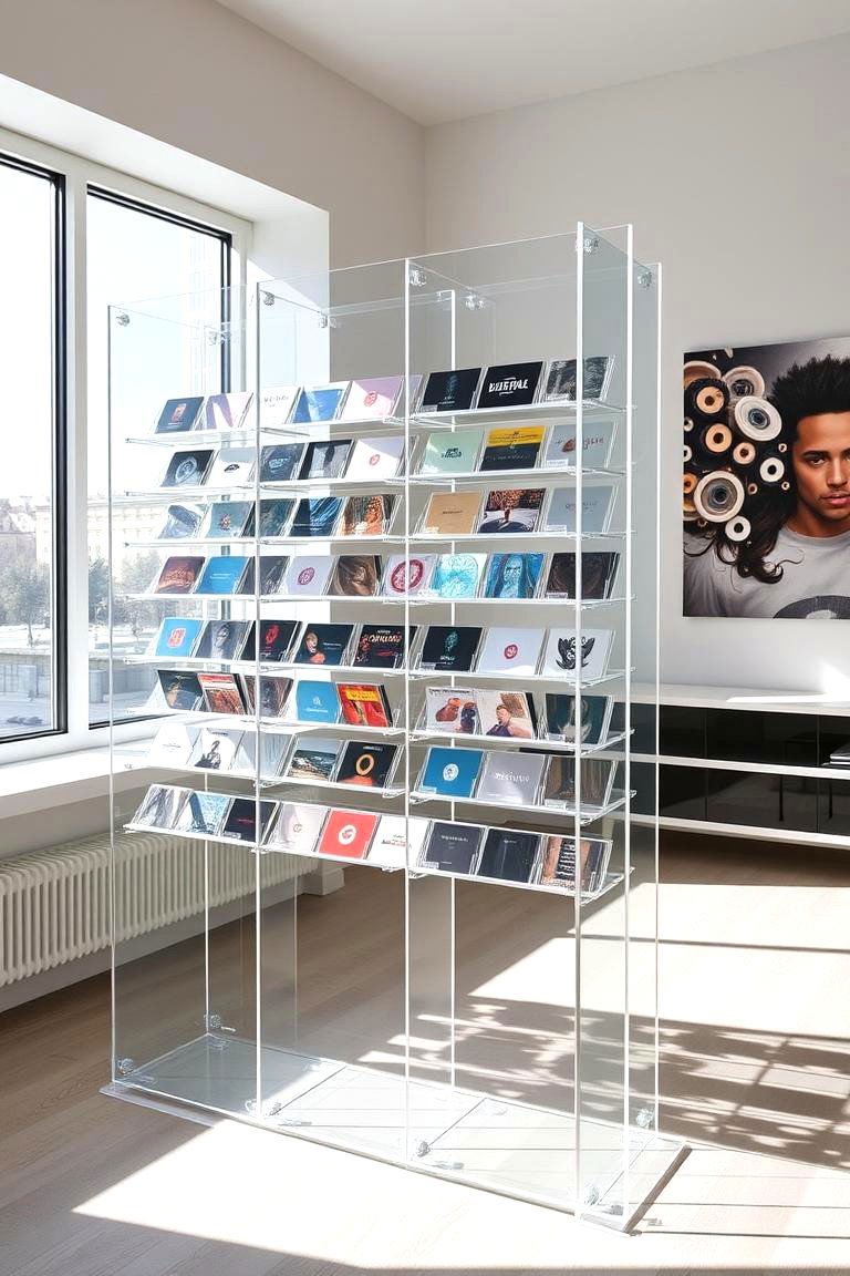 Custom Acrylic CD Displays - 24 Cd Storage Ideas