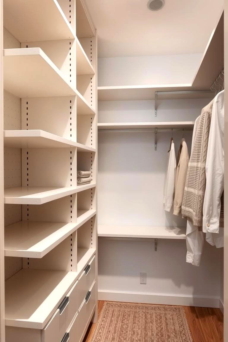 Custom Adjustable Shelves - 24 Closet Shelving Ideas