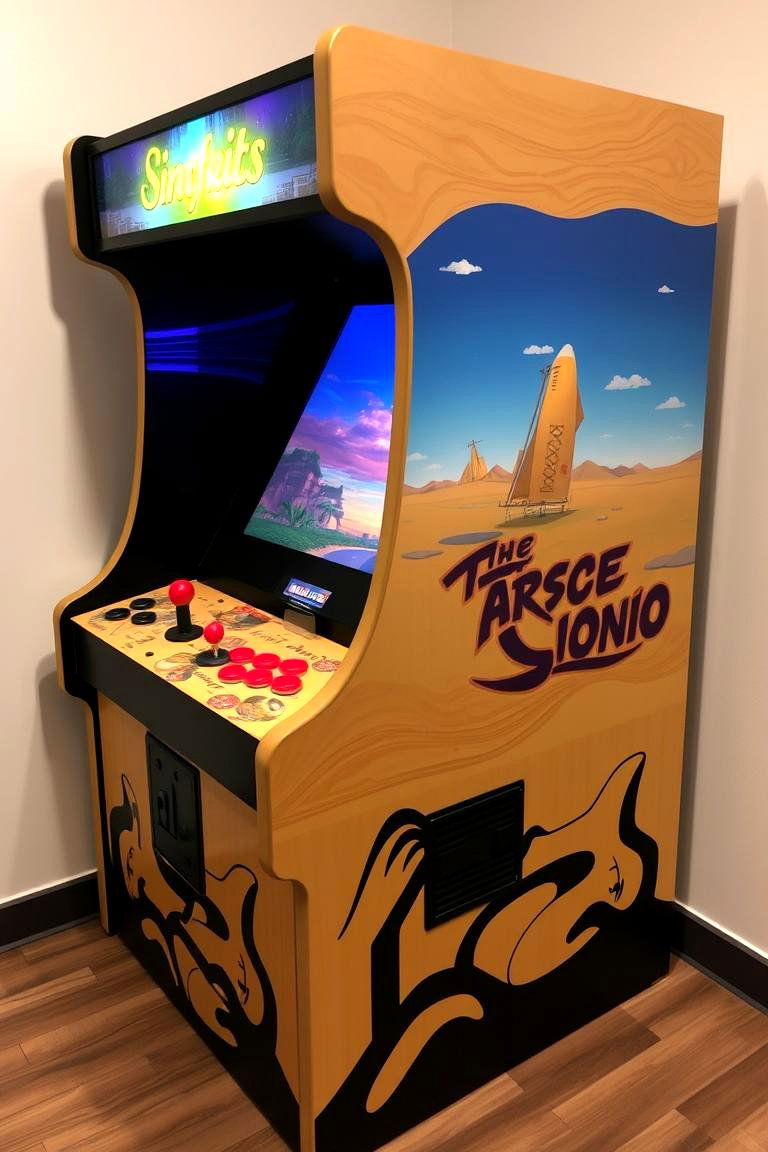 Custom Arcade Cabinet - 24 Arcade Room Ideas