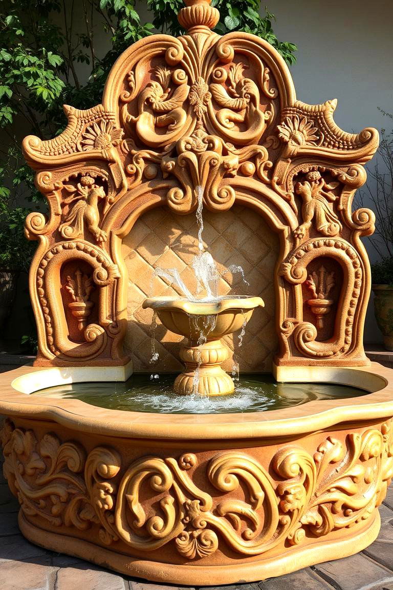 Custom Artisanal Fountain - 24 Water Feature Ideas