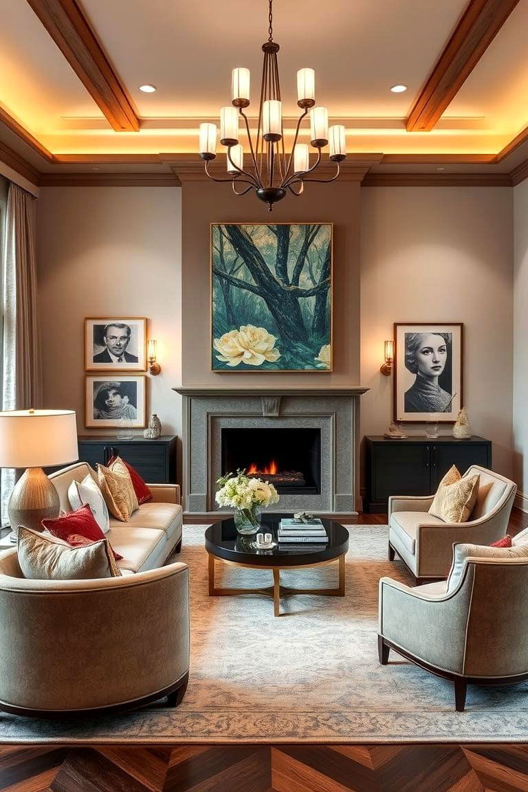 Custom Bespoke Luxury Retreat - 24 Mansion Living Room Ideas