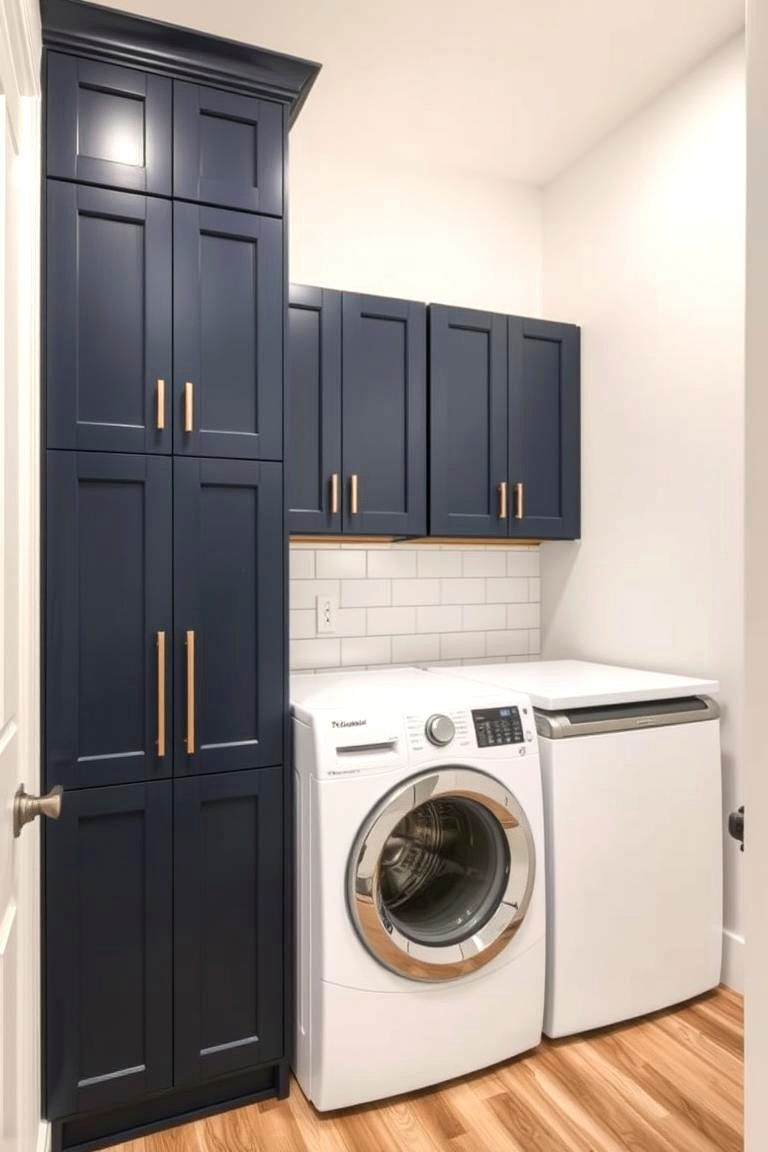 Custom Built Cabinets to Fit Unique Spaces - 24 Laundry Room Cabinet Ideas