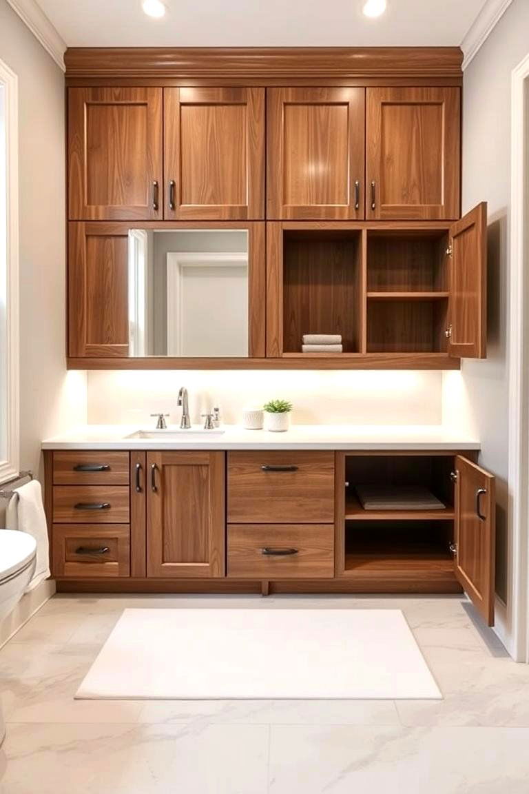 Custom Built Cabinets - 24 Bathroom Cabinet Ideas