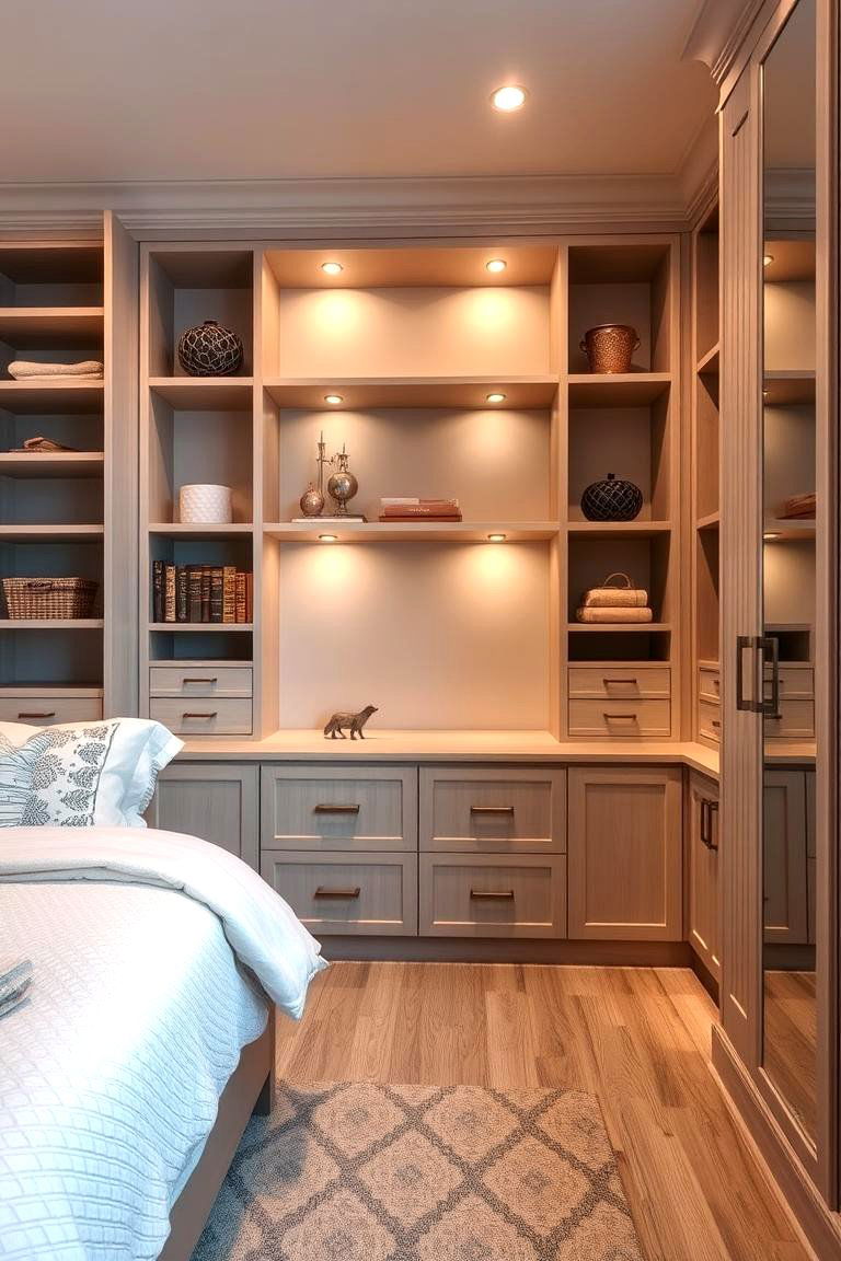 Custom Built In Storage Solutions - 24 Bedroom Storage Ideas