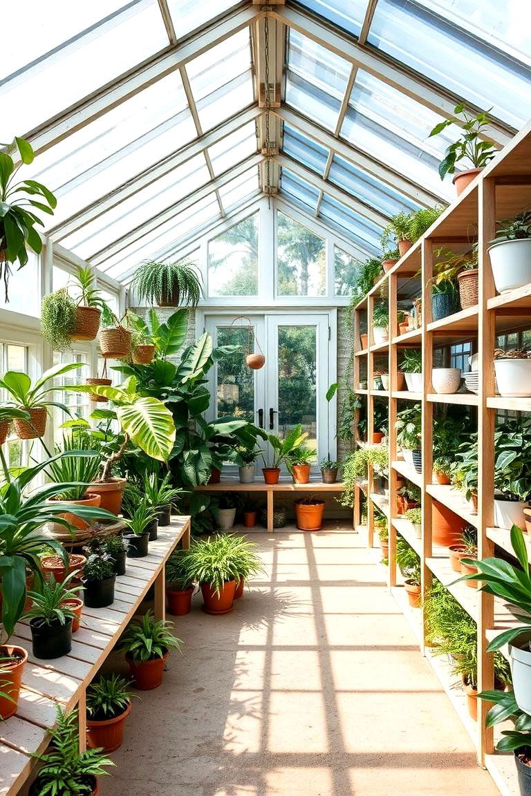 Custom Built Shelving Systems - 24 Greenhouse Shelving Ideas
