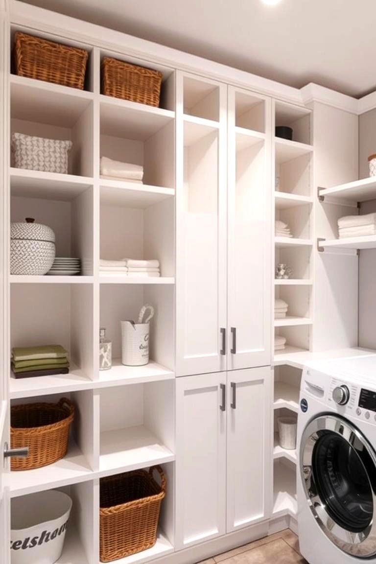Custom Built Shelving Units - 24 Laundry Room Shelf Ideas