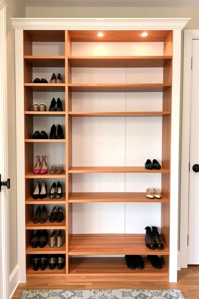 Custom Built Shoe Rack - 24 Entryway Shoe Storage Ideas