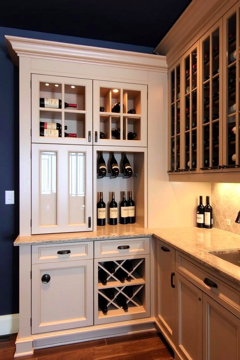 Custom Built Wine Storage - 24 Luxury Dining Room Ideas