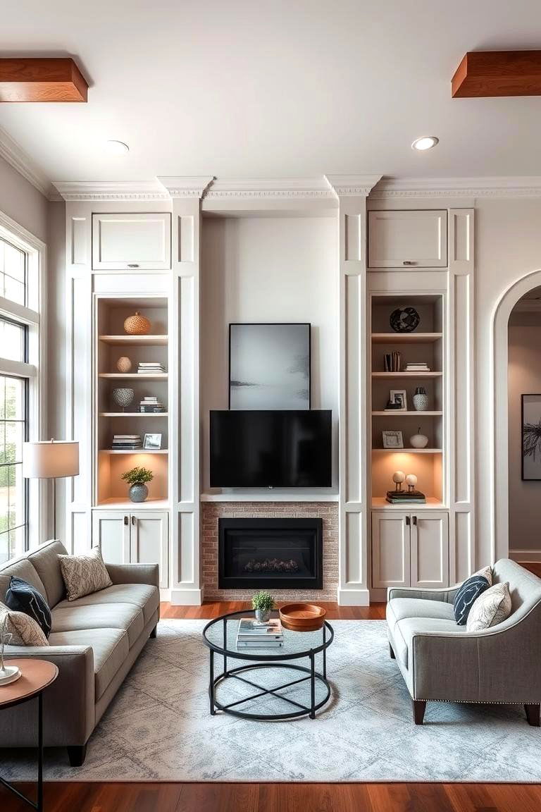 Custom Built in Solutions - 24 Transitional Living Room Ideas