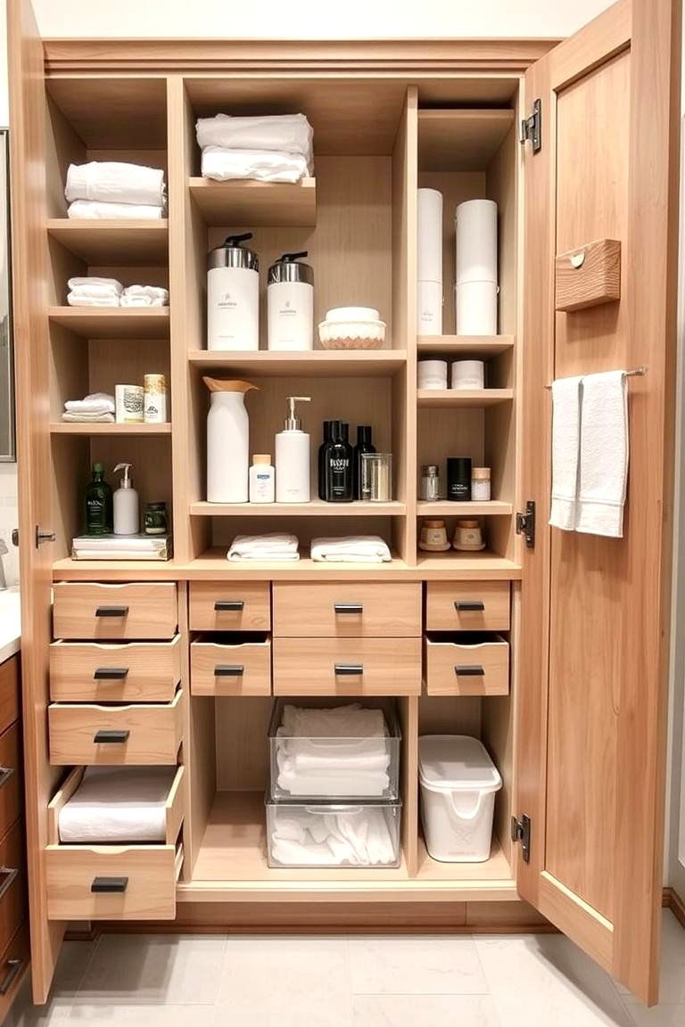 Custom Cabinet Solutions - 24 Bathroom Storage Ideas
