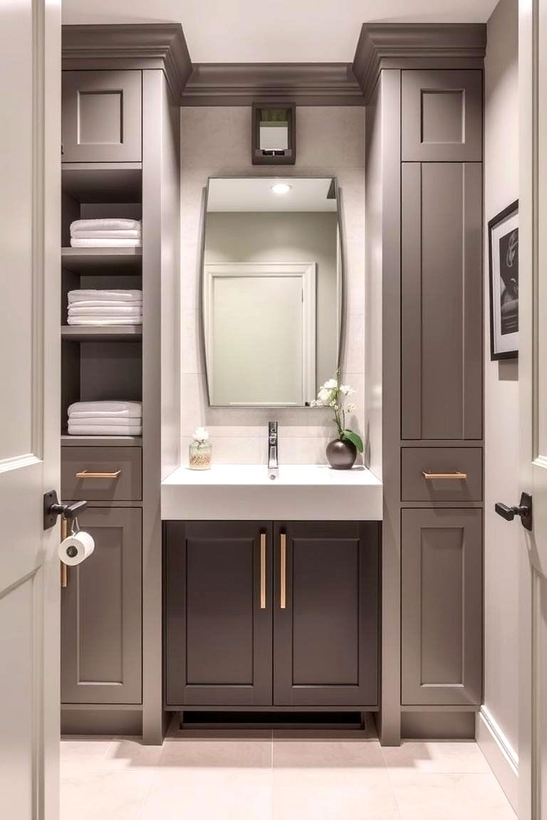 Custom Cabinetry - 24 Powder Room Ideas