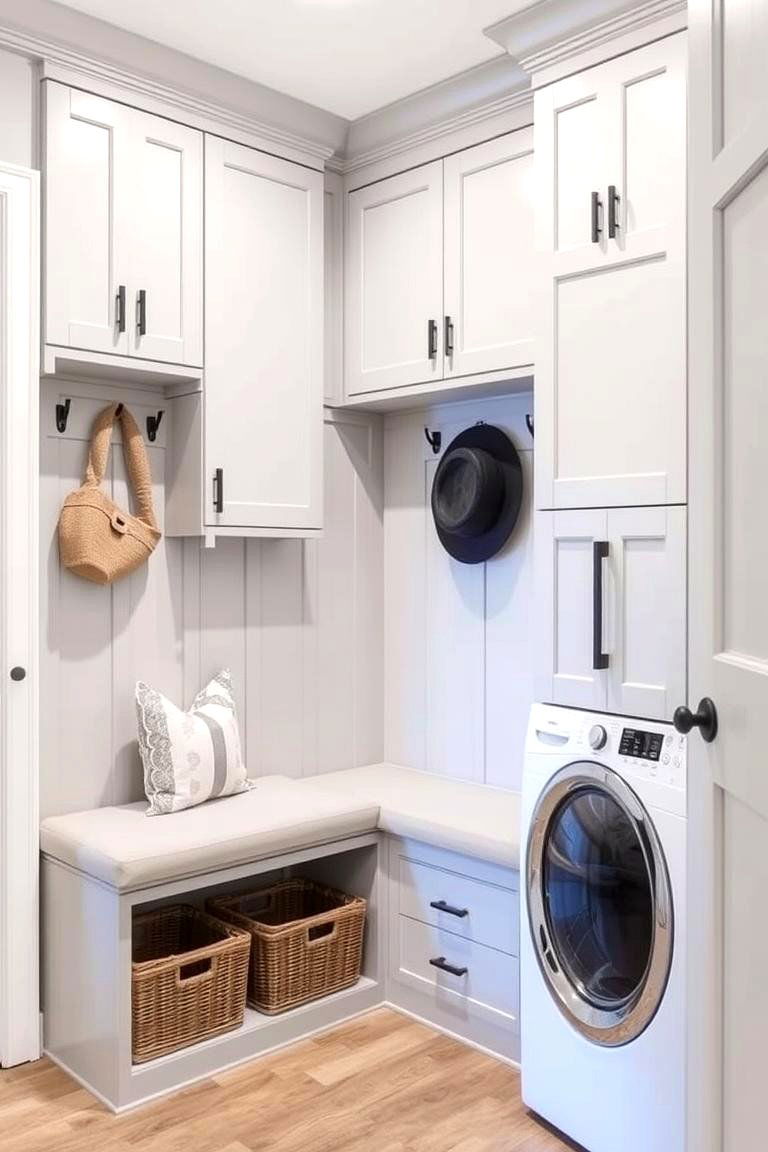 Custom Cabinetry for a Tailored Look - 24 Mudroom Laundry Room Ideas