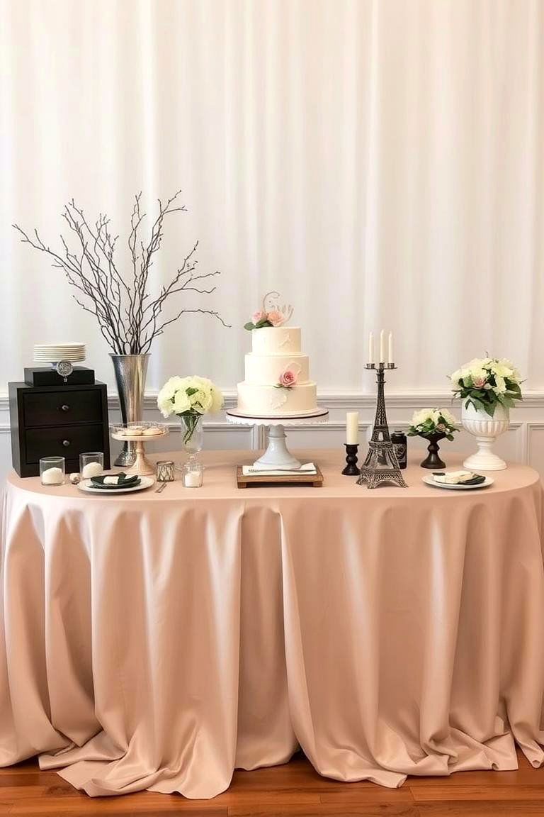 Custom Cake Table Charm - 24 Birthday Decoration Ideas
