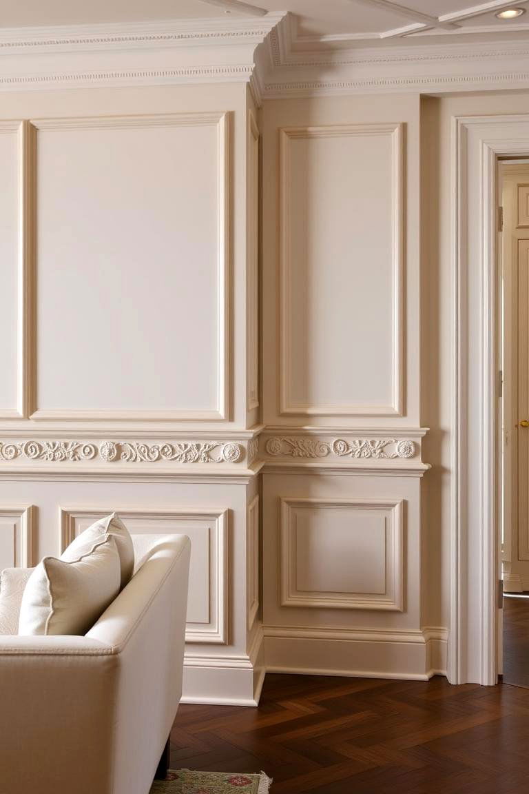 Custom Carved Wainscoting - 24 Living Room Wainscoting Ideas