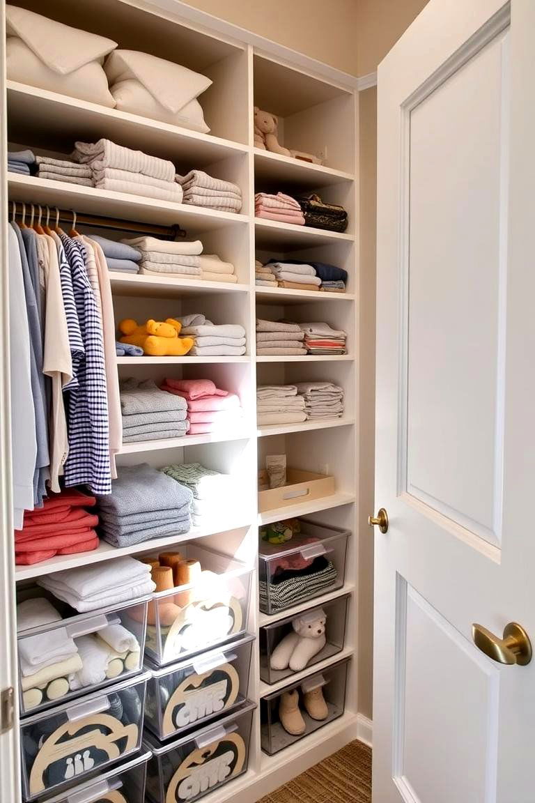 Custom Closet Shelving - 24 Nursery Closet Ideas