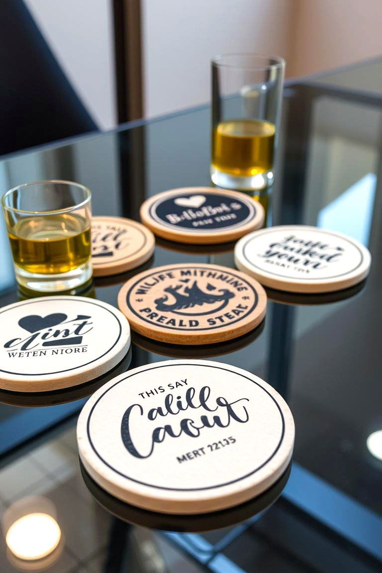 Custom Coasters - 24 Wedding Favors Ideas