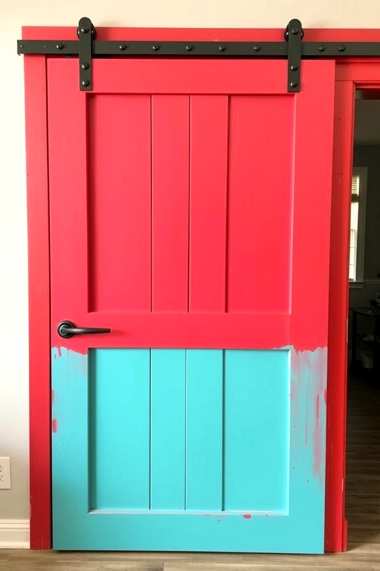 Custom Color Barn Door - 24 Barn Door Ideas