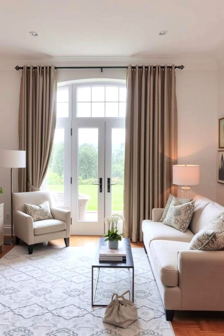 Custom Curtains for a Perfect Fit - 24 French Door Curtain Ideas
