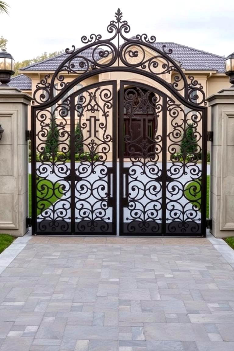 Custom Design Gates - 24 Front Door Gate Ideas