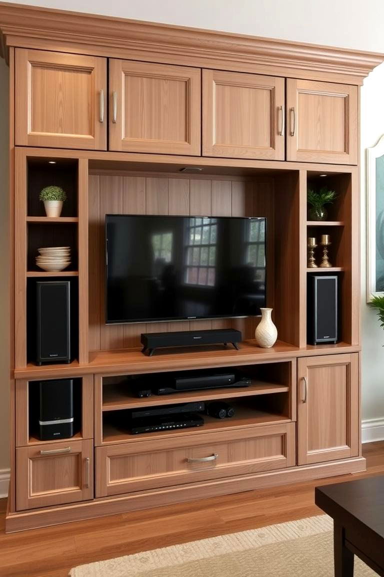Custom Entertainment Center - 24 Media Wall Ideas