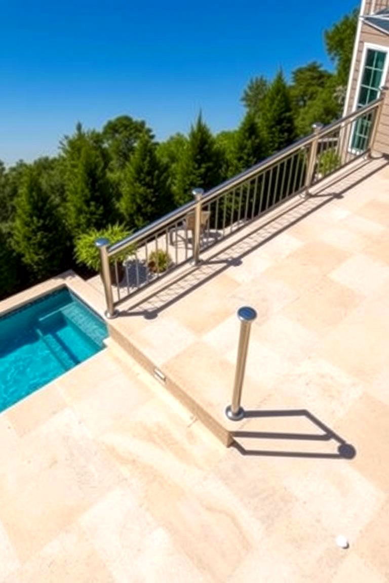 Custom Fabricated Railing - 24 Pool Deck Railing Ideas