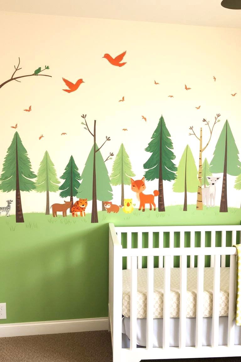 Custom Hand Painted Art - 24 Nursery Accent Wall Ideas