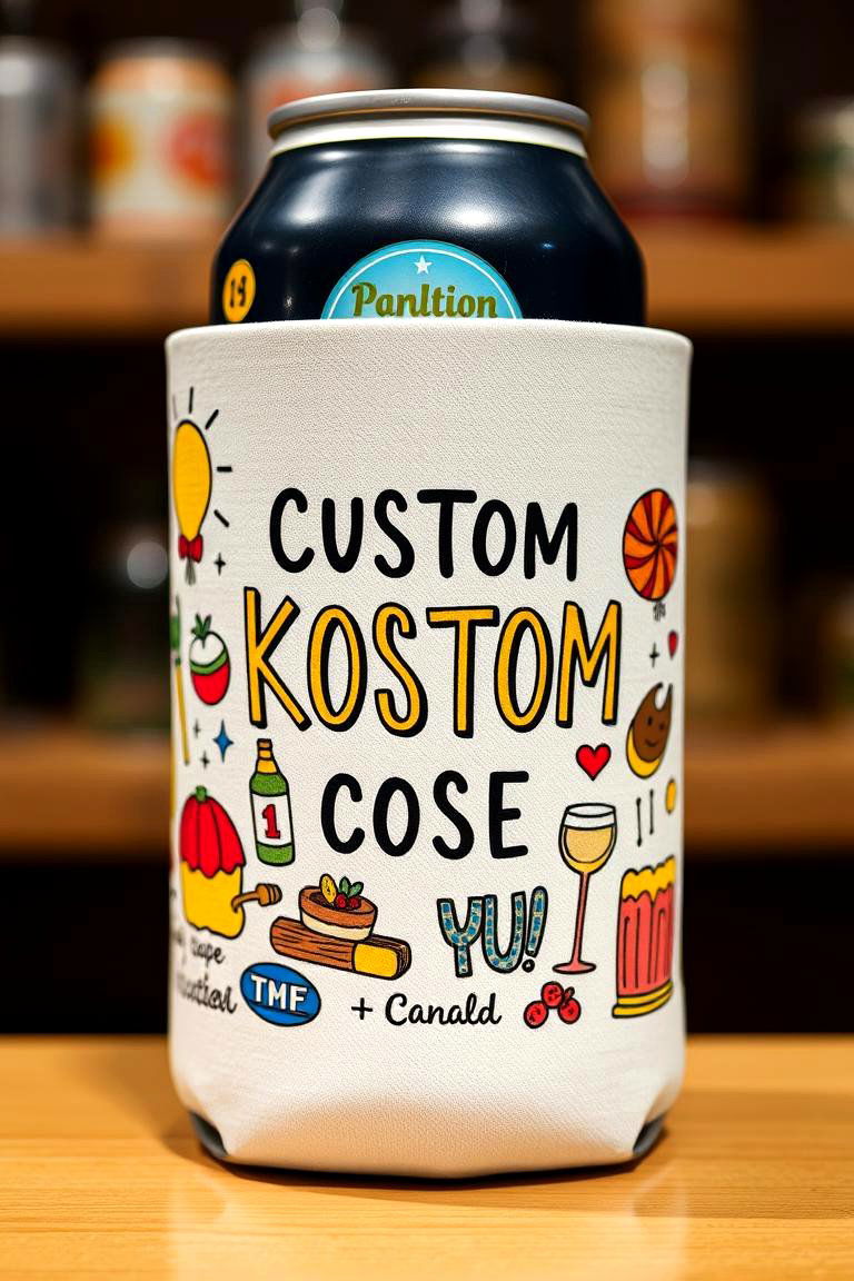Custom Illustration Koozies - 24 Wedding Koozie Ideas