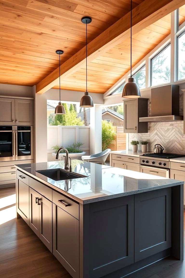 Custom Kitchen Island Oasis - 24 Luxury Outdoor Kitchen Ideas