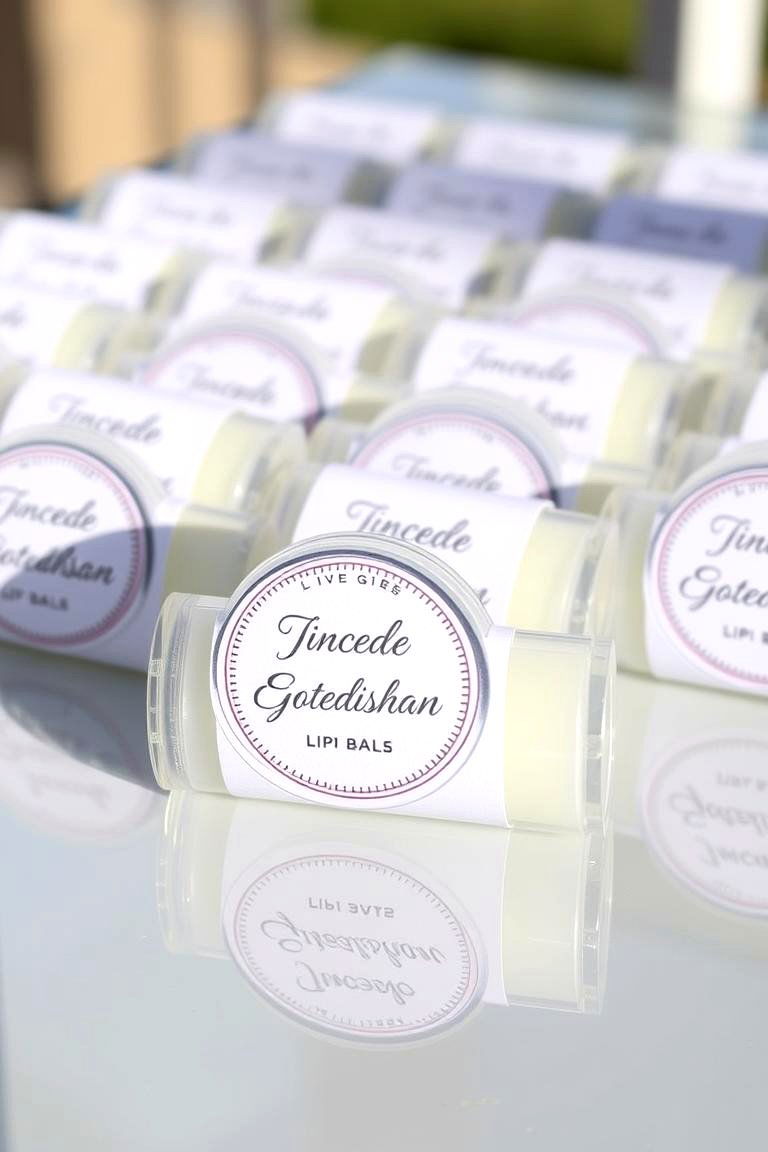 Custom Lip Balm - 24 Wedding Favors Ideas