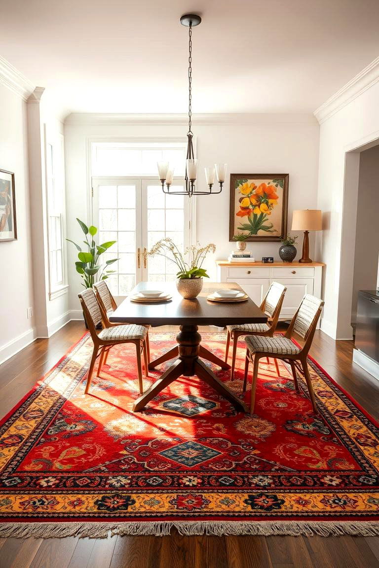 Custom Made Dining Room Rugs - 24 Dining Room Rug Ideas