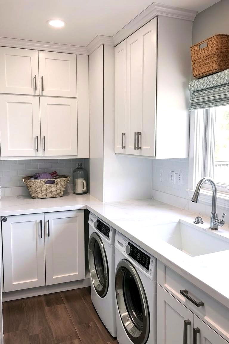 Custom Modular Countertops for Flexible Layouts - 24 Laundry Room Countertop Ideas