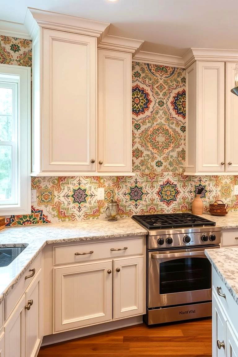Custom Mosaic Details - 24 Kitchen Wainscoting Ideas