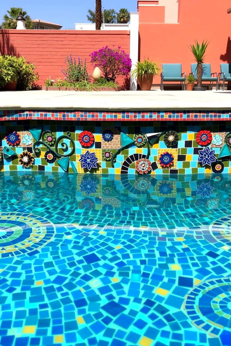 Custom Mosaic Pool Art - 24 Swimming Pool Ideas