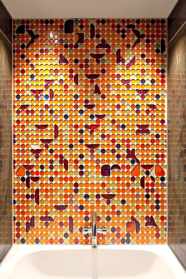 Custom Mosaic Tile Designs - 24 Spanish Style Bathroom Ideas